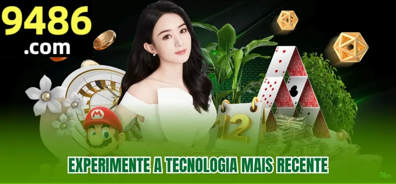 Imagem promocional do cassino online da 76x mostrando jogos ao vivo